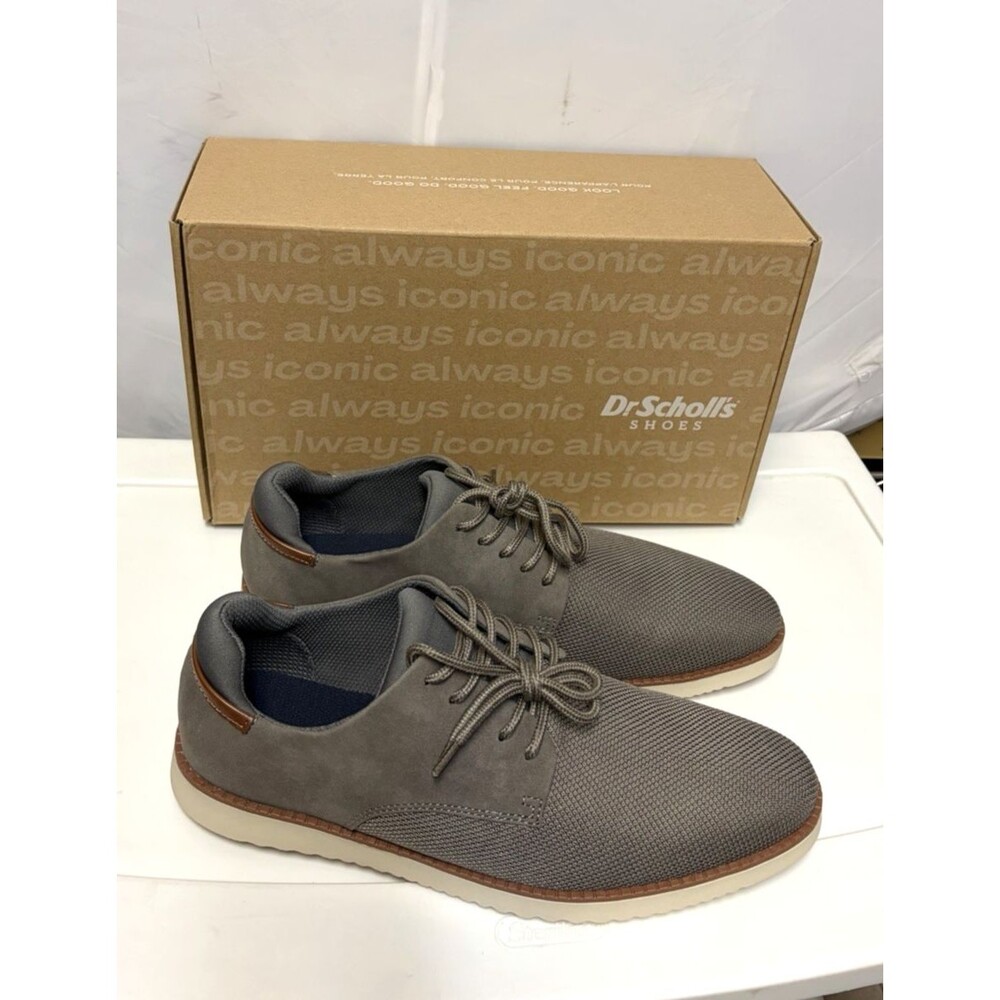 Dr. Scholl’s Men’s Sync Knit Lace Up Oxford in Grey Size 11 1/2 M New